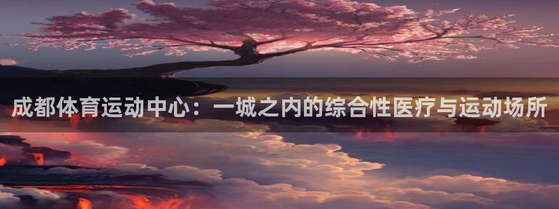 bbin视讯下：成都体育运动中心：一城之内的综合性医疗与运动场所